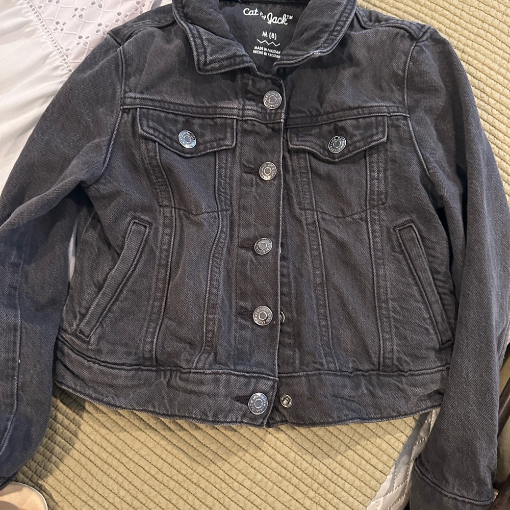 Cat & Jack Black Denim Jacket